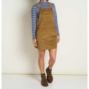 Toad&Co Scouter Cord Jumper - Women's A-Line Pinafore Dress, Adjustable  Straps, Above-Knee Length